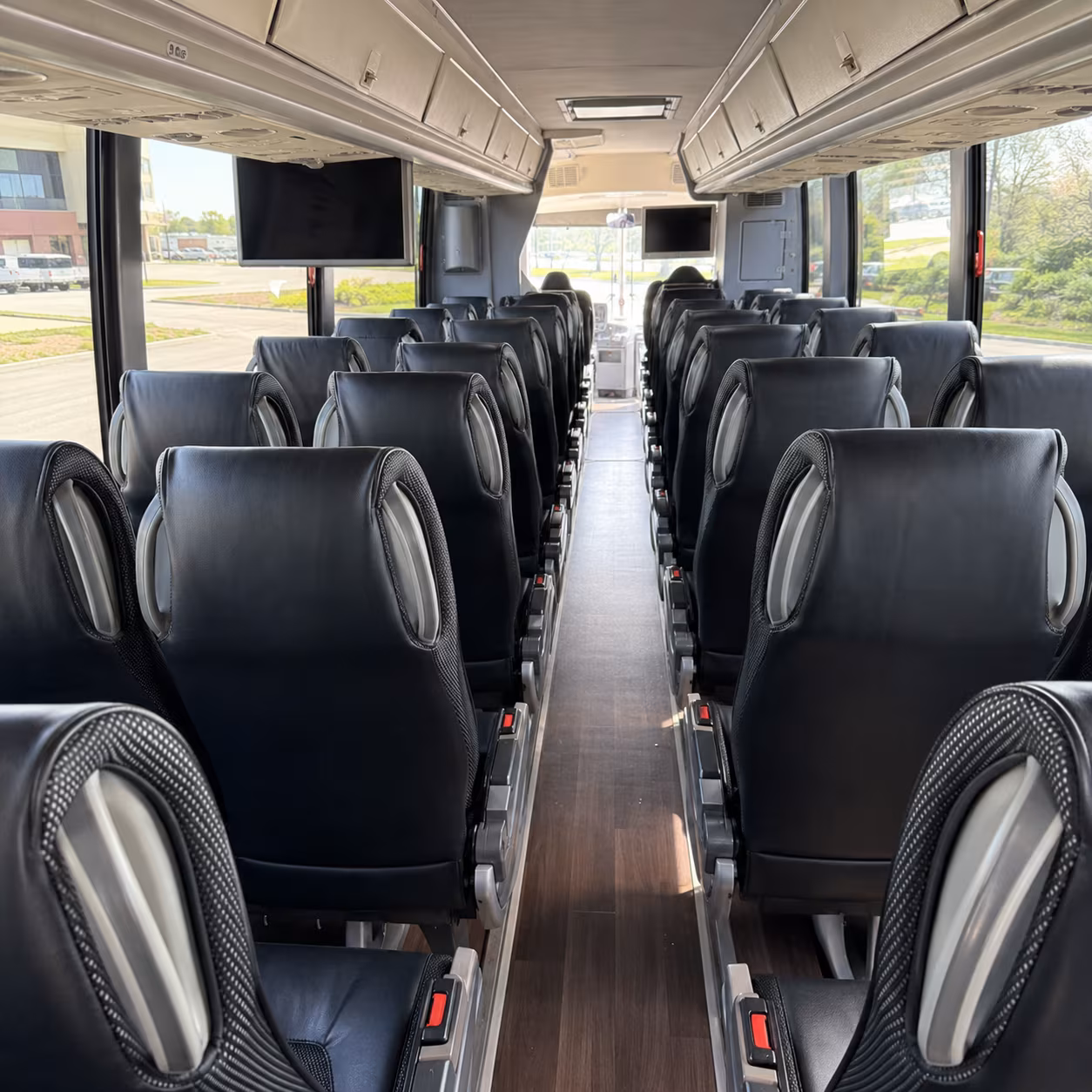 anaheim charter bus services interior